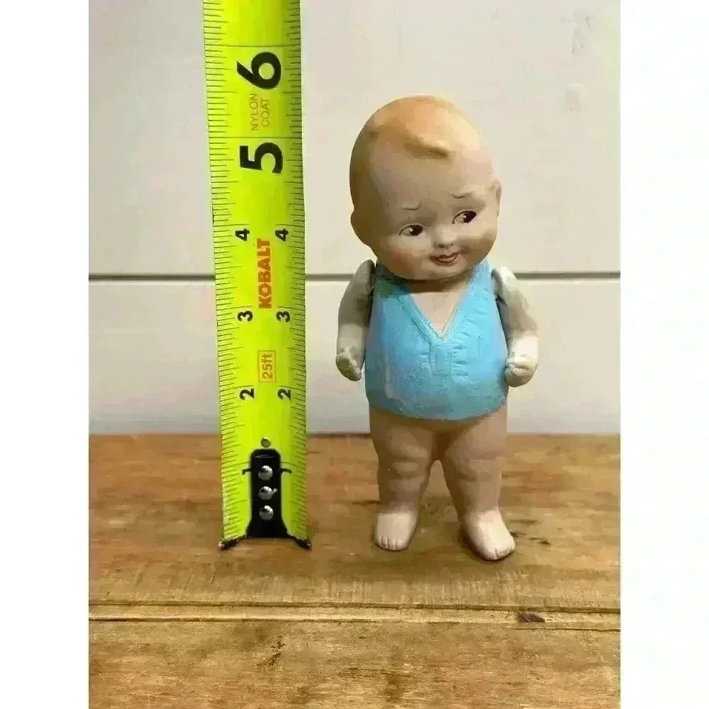 Antique 5” German All Bisque Baby Bud Doll Closed Mouth